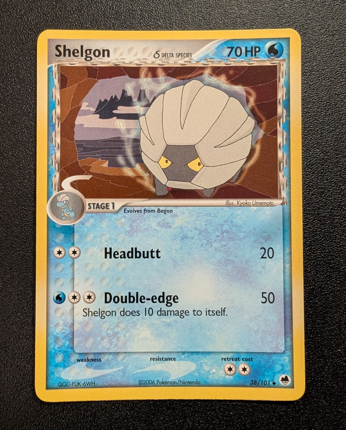 Shelgon (Delta Species) 38/101 Dragon Frontiers Uncommon LP
