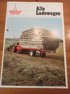Brochure Deutz Fahr loader wagon brochure tractor tractor E
