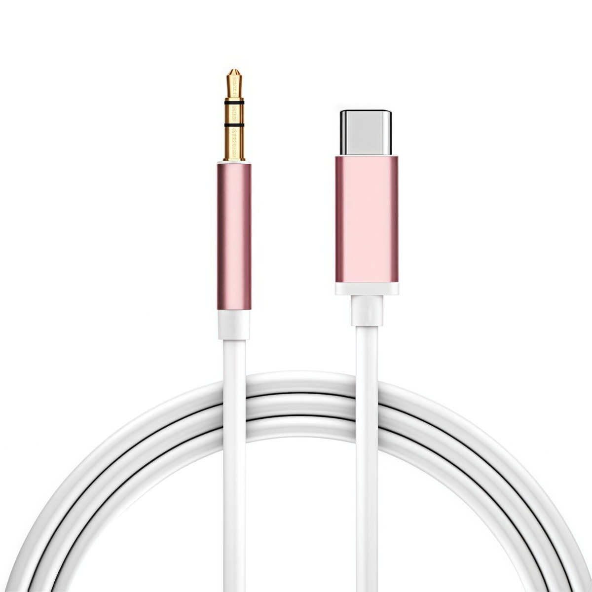 Câble USB-C Vers Jack 3,5 Mm - 1,2 M, Tressé Nylon - Compatible IPhone, Samsung, Etc.