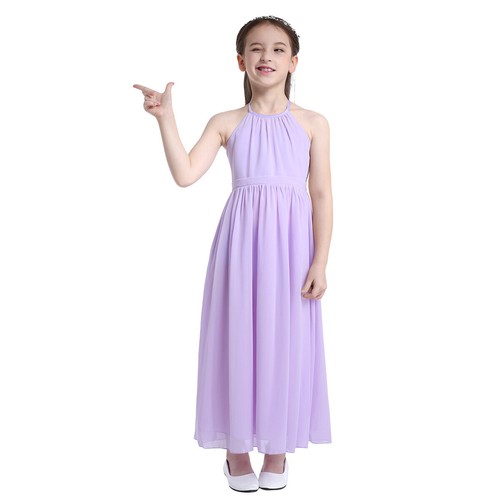 US Girls Flowers Dress Princess Pageant Wedding Birthday Party Maxi Formal Gown - Picture 16 of 31