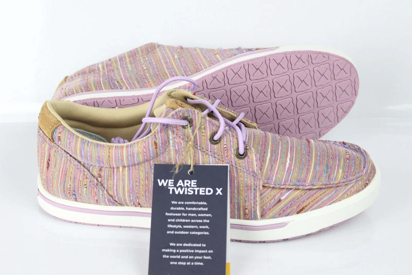 Twisted X Women's Lace Up Kicks Sneakers Lilac & Multi Color WCA0039