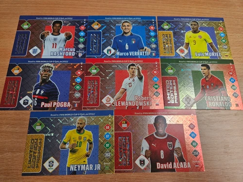 Panini Road to Qatar 2022 complete set 8 premium limited edition
