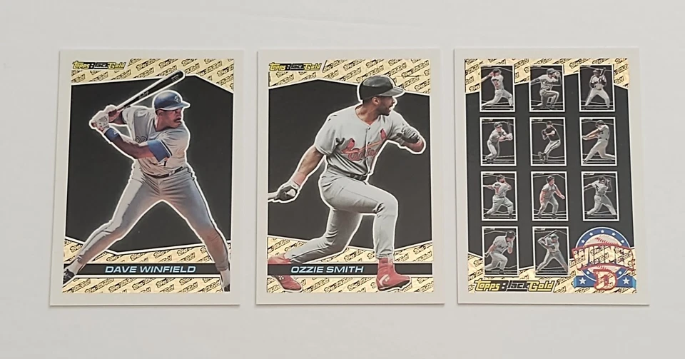 Lote de tarjetas de novato Topps Gold 1993 Topps Henry Rodriguez 284 negro dorado Ozzie Smith Foto 2 de 4