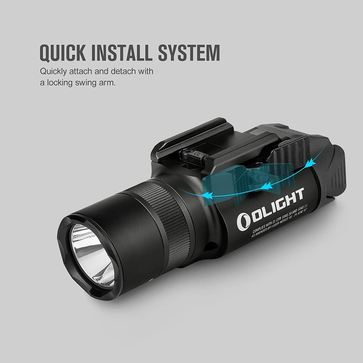 OLIGHT Baldr Pro R 1350 Lumen Green Laser Light Combo, Magnetic