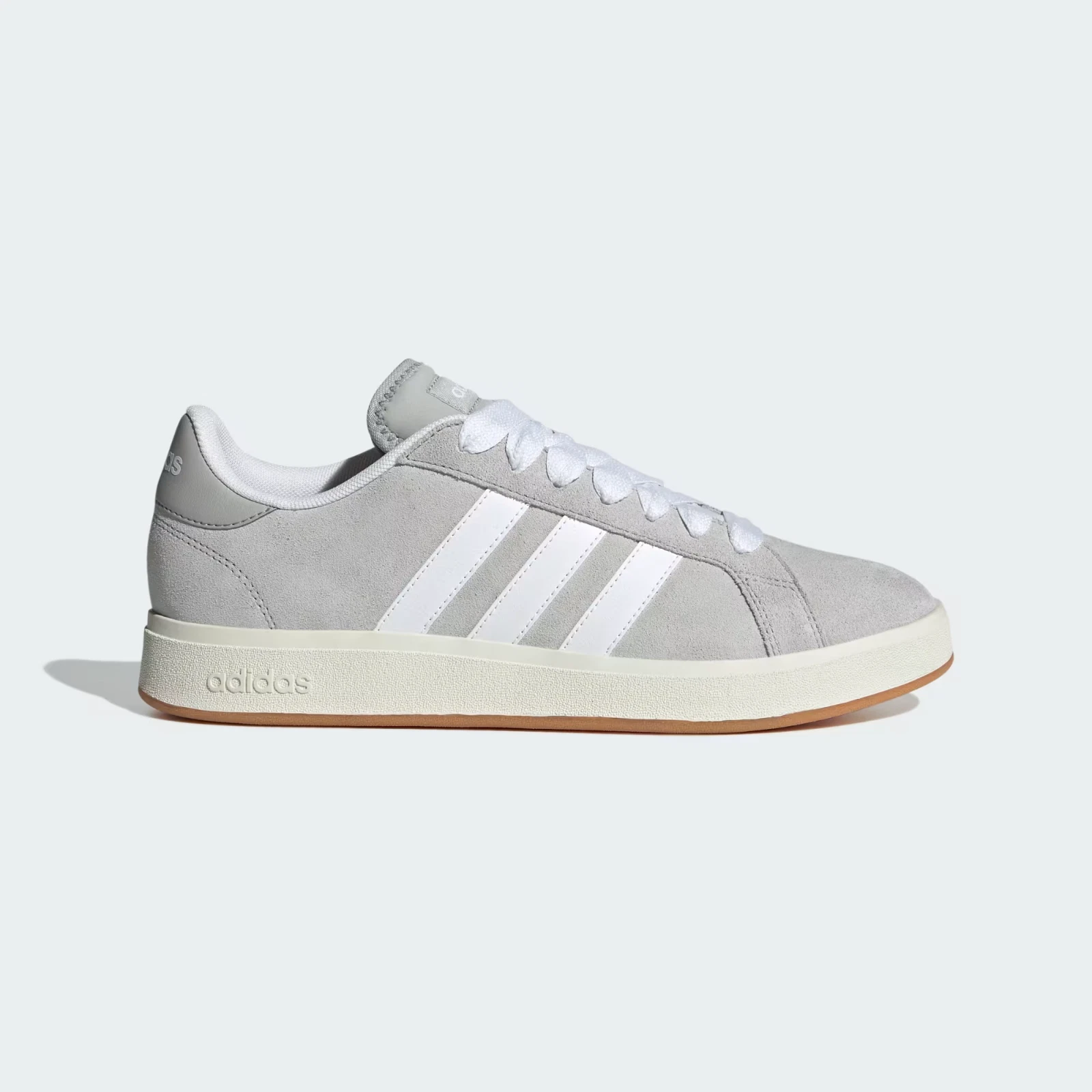 Adidas Grand Court Base 00s Shoes in Grey Two / Cloud White / Gum