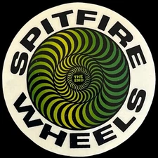 Vintage 1980s-1990s Spitfire Wheels Skateboard  Sticker Original Not A Reissue