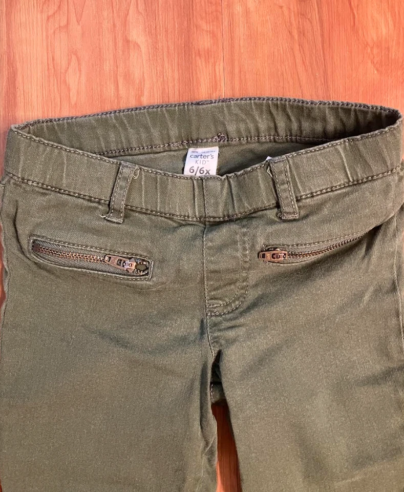 PANTALONES CARTER'S NIÑO 6/6X VERDES para NIÑAS Foto 2 de 3