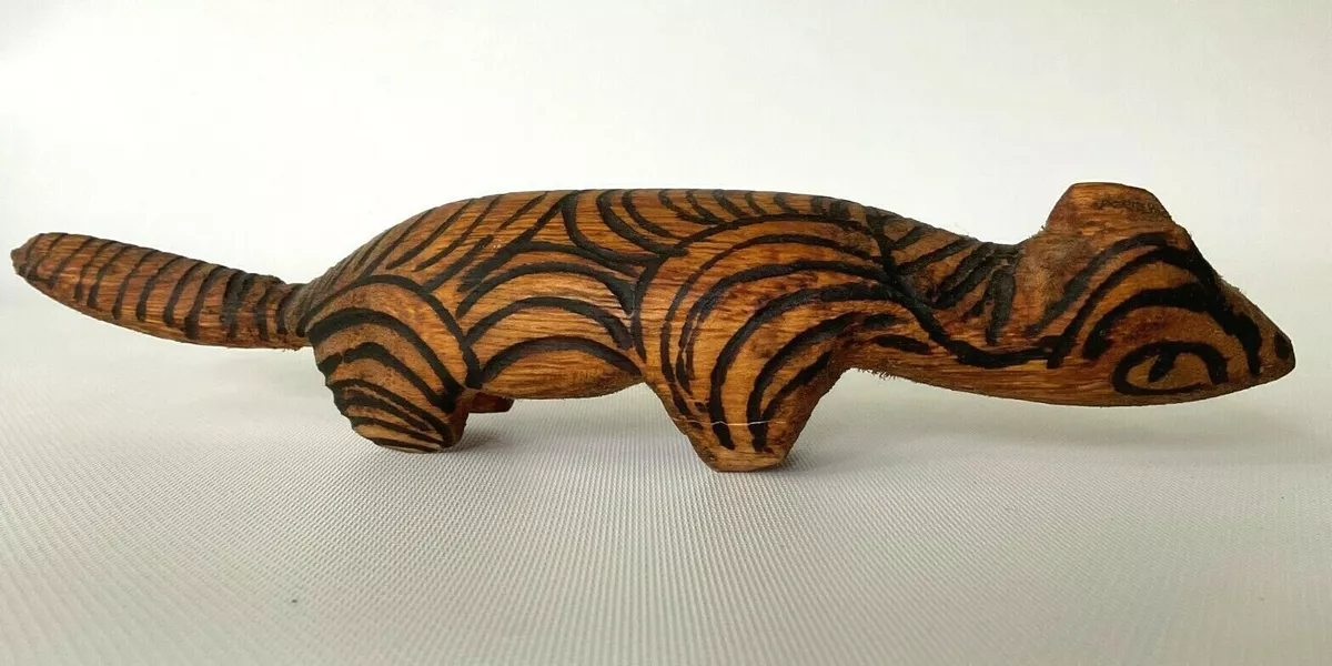 Australian Aboriginal Art Wood Carving Animal VINTAGE