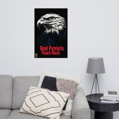Abolish MAGA - Real Patriots Punch Nazis wall poster - Picture 10 of 24