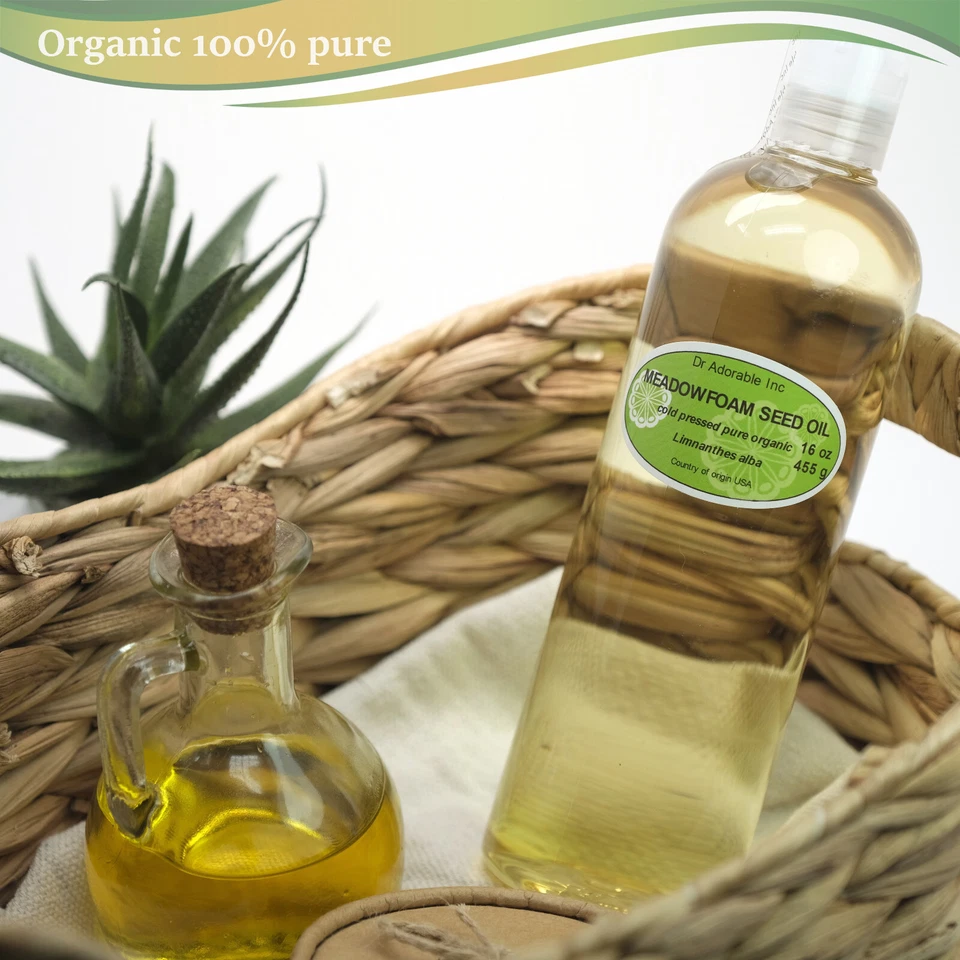 16 Oz Premium Pure Organic Cold Pressed Best Meadowfoam Seed Oil Multi Purpose - Image 2 of 4