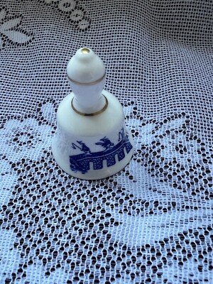 COALPORT WILLOW TREE MINIATUR GLOCKE LÄUTET NEUWERTIG