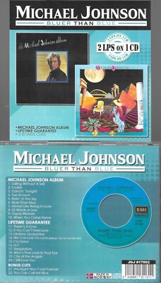 MICHAEL JOHNSON-BLUER THAN BLUE-2 LPS ON 1 CD + 2 BONUS CUTS-IMPORT NEW SEALED