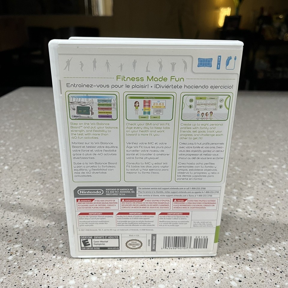 Nintendo Wii Wii Fit Balance Board /w Game 45496901080 eBay