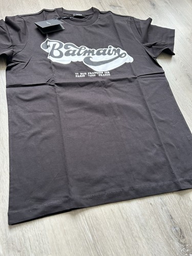 BALMAIN Black T-Shirt size L (55cm 22 inch) New (%100 Cotton) (Label Price 350€) - Picture 21 of 23