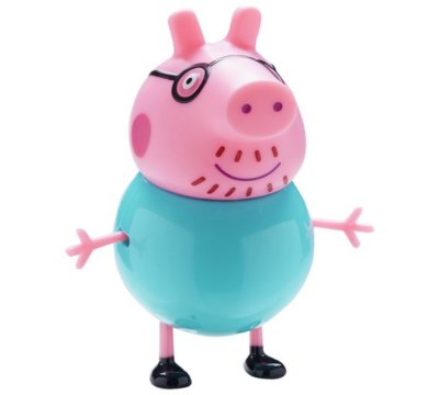 Juego de figuras de juguete de la familia Peppa Pig Peppa George Daddy  Mummy