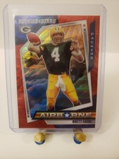 2021 Rookies & Stars Brett Favre Airborne Red Wave Prizm Green Bay Packers