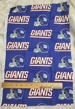 2008 New York Giants Football-100 Cotton Woven Quilt Fabric Remnant-21"x14"-NEW