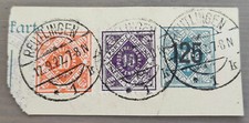Briefmarken W&uuml;rttemberg Reutlingen 1922 Portopflichtige Dienstsache Aufdruck 125