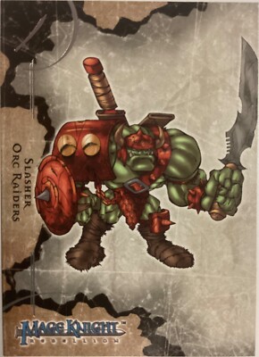 Mage Knight Orc Slasher RE37 Trading Card MINT Wizkids Upper Deck 2001
