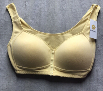 Daisy Bra Size 3XL Yellow Front Snap Not Adjustable NWT
