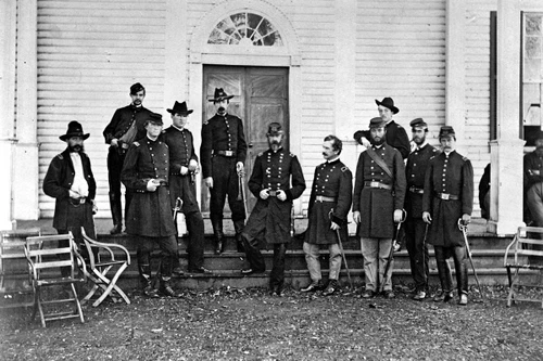 New 5x7 Civil War Photo: Union - Federal General George Meade & Staff
