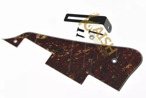 Vintage Tortoise LP Guitar Pickguard with Black Bracket Fits Epiphone Les Paul