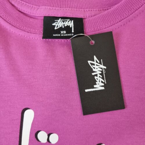 Camiseta Stüssy Basic manga larga con logotipo Berry - Imagen 3 de 5
