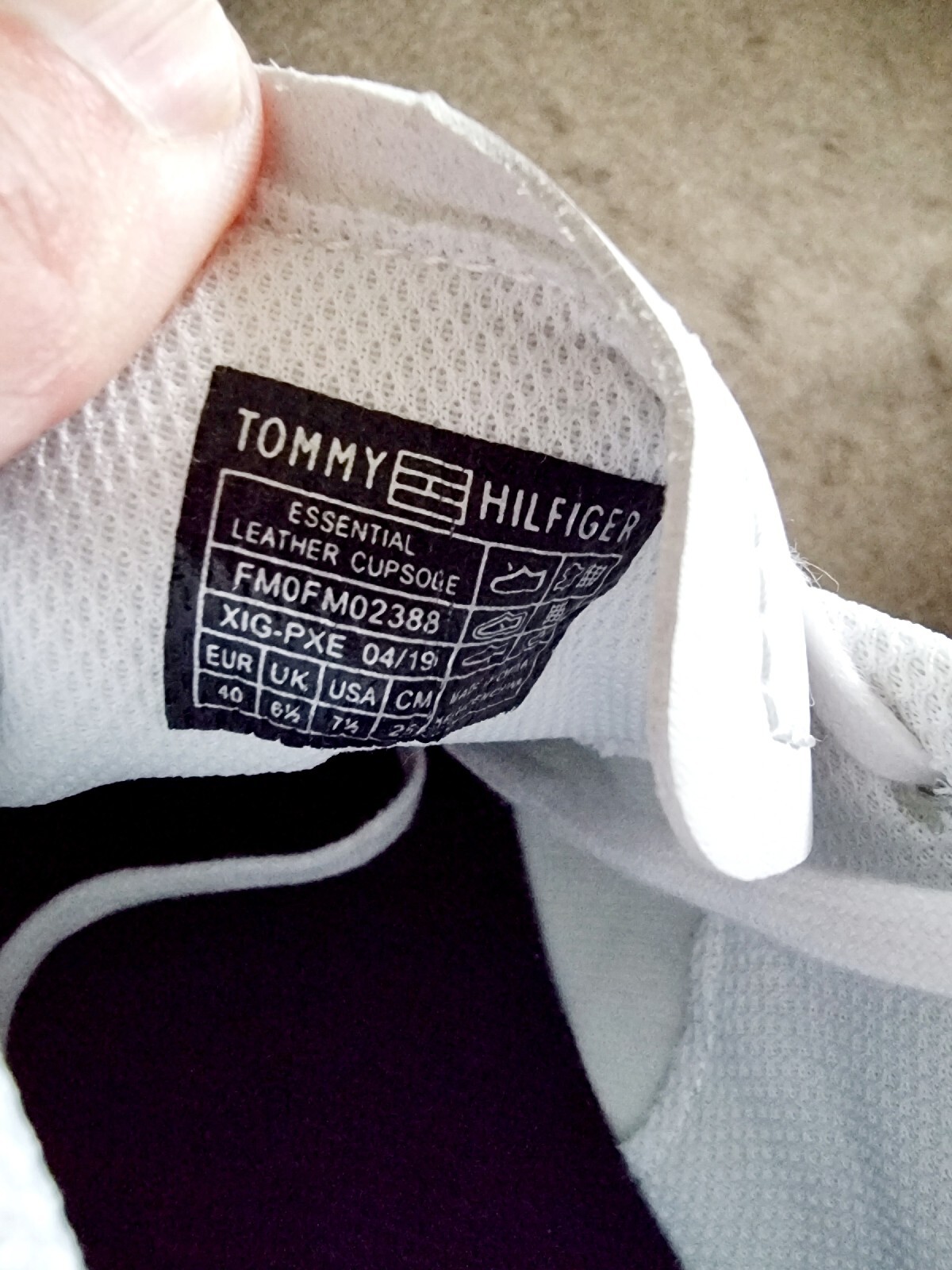 Women Tommy Hilfiger Essential Stripes Sneakers Size 6.5 Uk image 3