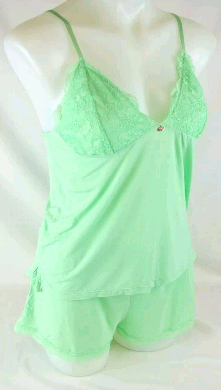 Sofia Intimates Mint Green 2PC Shorts Pajama Set … - image 17