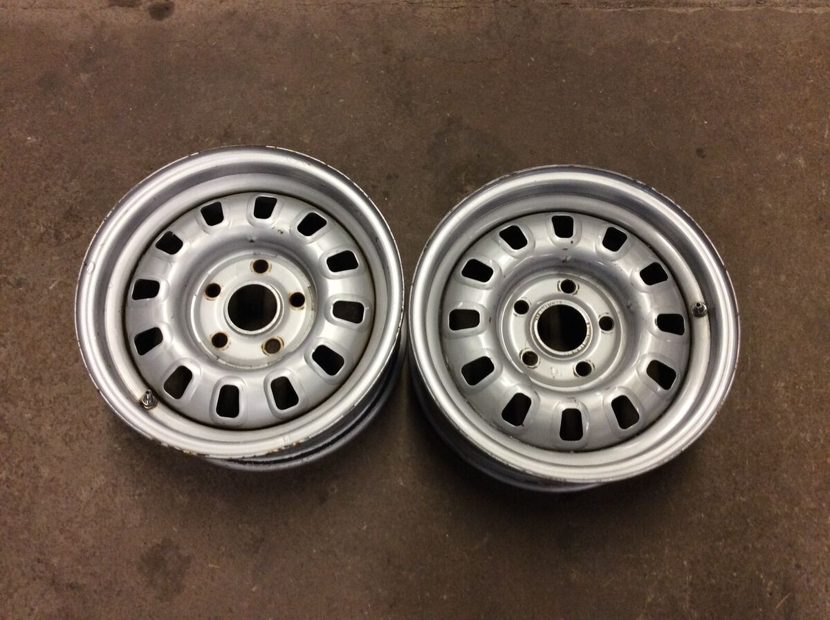 PAIR 68 69 Ford Mustang Torino 14X6 Styled Steel Wheels PAIR 68 69 Ford Mustang Torino 14X6 Styled Steel Wheels