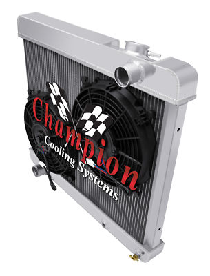 SubZero Champion 2 Row All Aluminum Radiator W/ 2 10'' Fans for 1960 - 1964 Buick