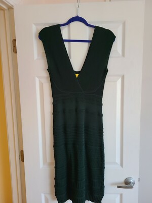 catherine malandrino green dress Silk mini dress