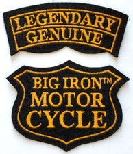RARE VTG NEW Harley Davidson Big Iron Motorcycle Legendary Genuine Patch 4"