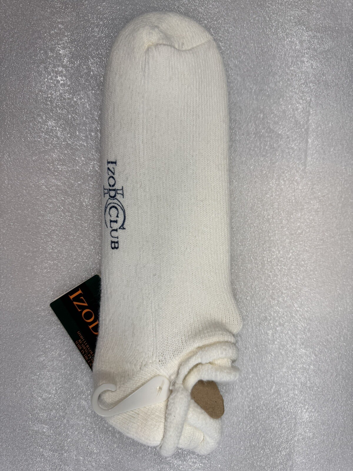 SAOLA SUOLA IMBOTTITA E CALZINI VINTAGE IZOD CLUB STILE BIANCO 2981 USA