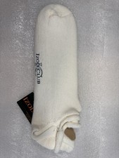 VINTAGE IZOD CLUB MEN'S ANKLE CUSHIONED SOLE  HEEL SOCKS WHITE STYLE 2981 USA