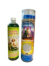SAN JUDAS TADEO Contra la Ley Veladora + Agua Espiritual para Proteccion