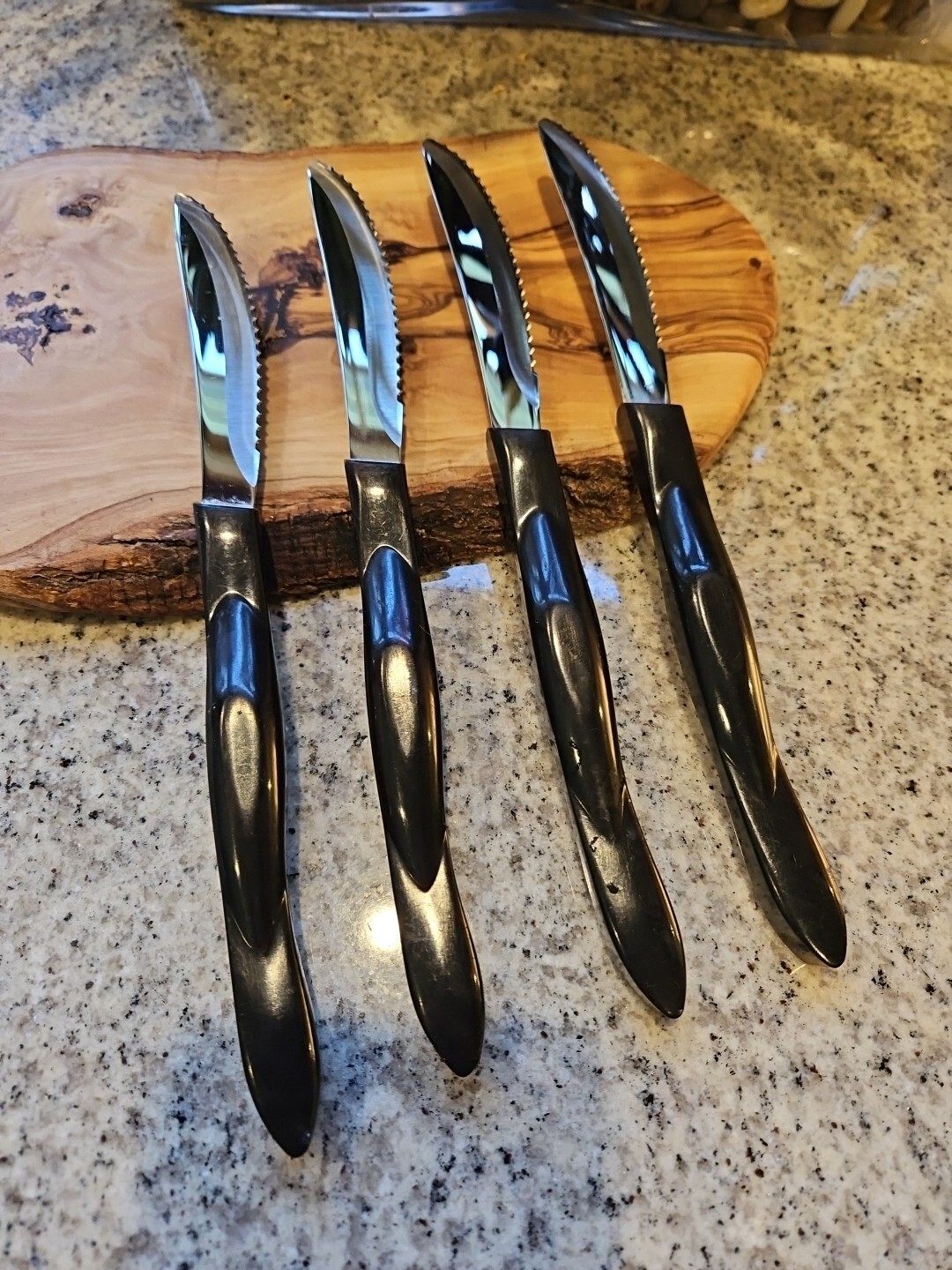 4 Cutco Steak Table Knives 1759 KD Classic Mahogany Ergonomic Serrated EXC! eBay