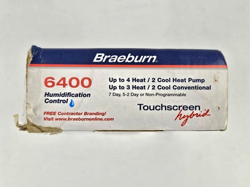 Braeburn 6400 5-2 Day Programmable Touchscreen Hybrid Thermostat White - Picture 6 of 19