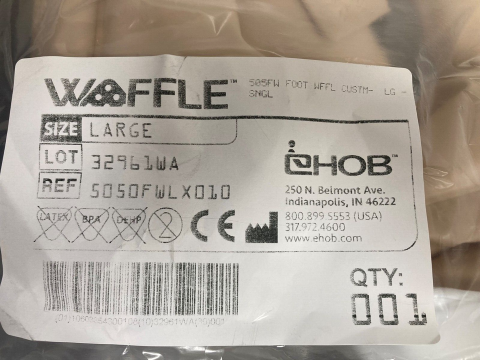 EHOB Foot Waffle 505FW Heel Elevator Lined Large (NEW) eBay