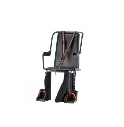 Siège Enfant Vélo Arrière 50 Kg – Dossier Réglable 90°/120°/160°, Ceinture Sécurité, Repose-pieds – Café Au Lait