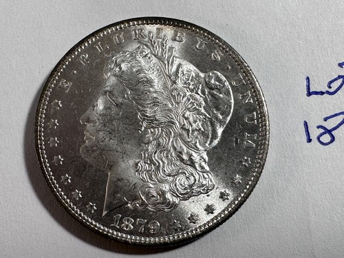Dólar de plata Morgan de 1879 lote BU # 759 - Imagen 1 de 6