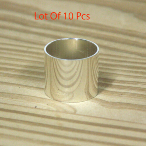 Vintage Brass Collars For cane Walking Stick Silver Plated collars Lot of 10 Pcs - Picture 3 of 3
