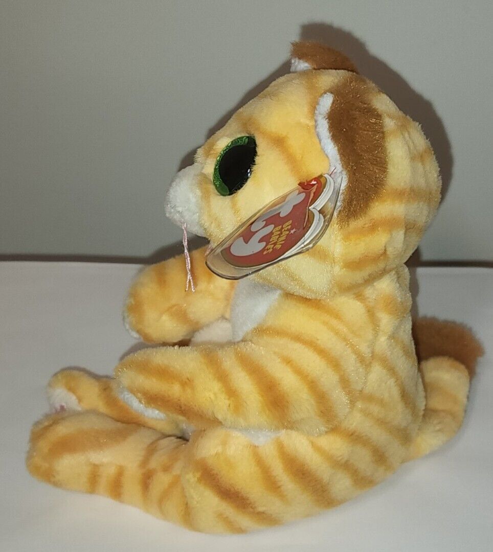 Ty Beanie Baby Bellies MANGO the Tabby Cat (6 Inch) NEW MWMTs