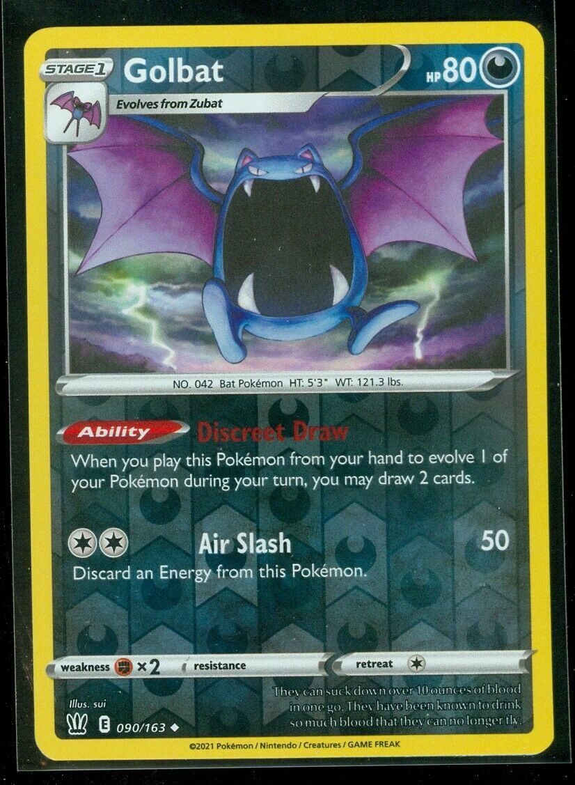 Pokémon Golbat 090/163 | 1 CARD + FREE PROTECTOR I4