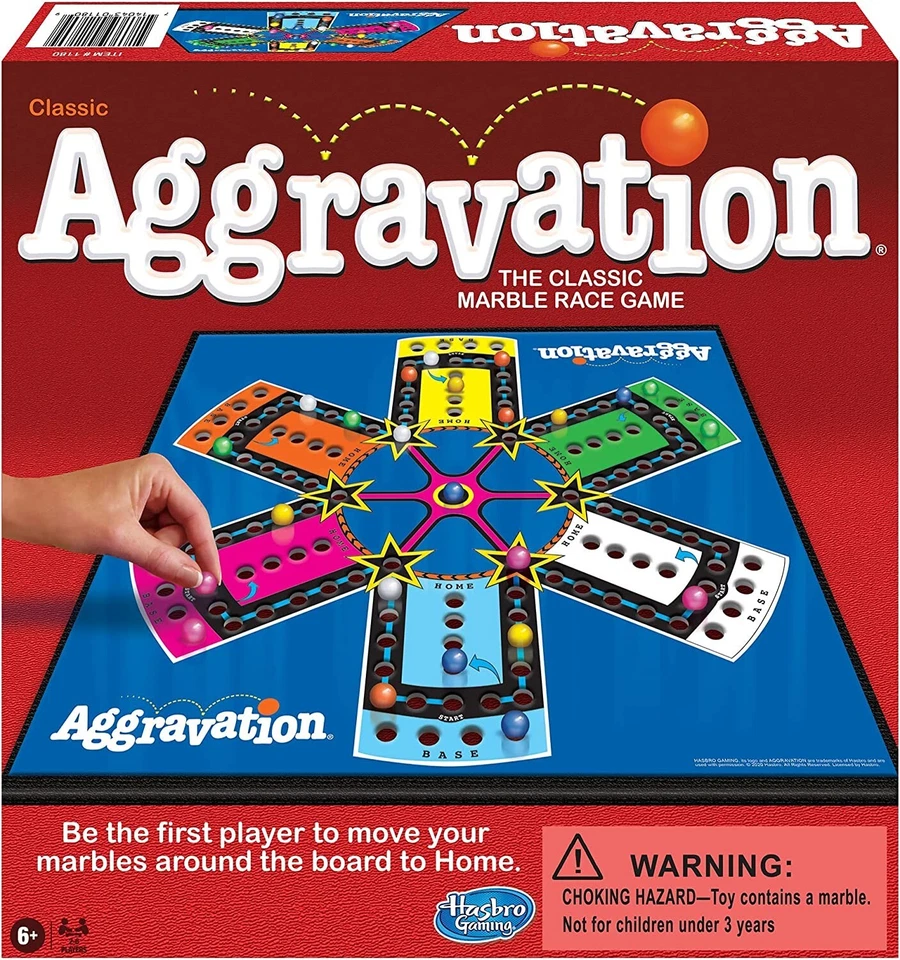 Juego de Mesa Aggravation - Juego Familiar Noche Niños y Adultos Original Retro Clásico Foto 2 de 4