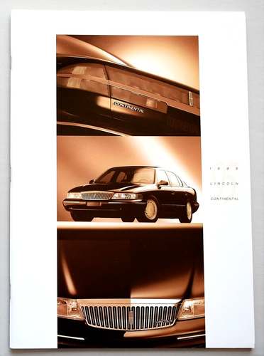 LUXURY 1995 LINCOLN CONTINENTAL SALES BROCHURE ~ 38 PAGES ~ 9" X 12.5" - Picture 1 of 16