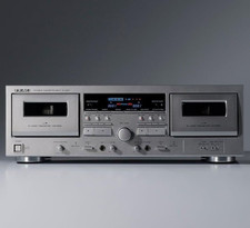 TEAC Double Cassette Deck W-1200 Silver Noise Reduction System