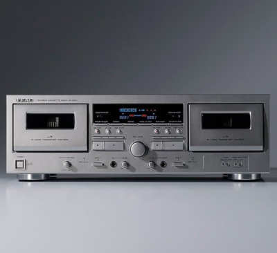 TEAC Double Cassette Deck W-1200 Silver Noise Reduction System