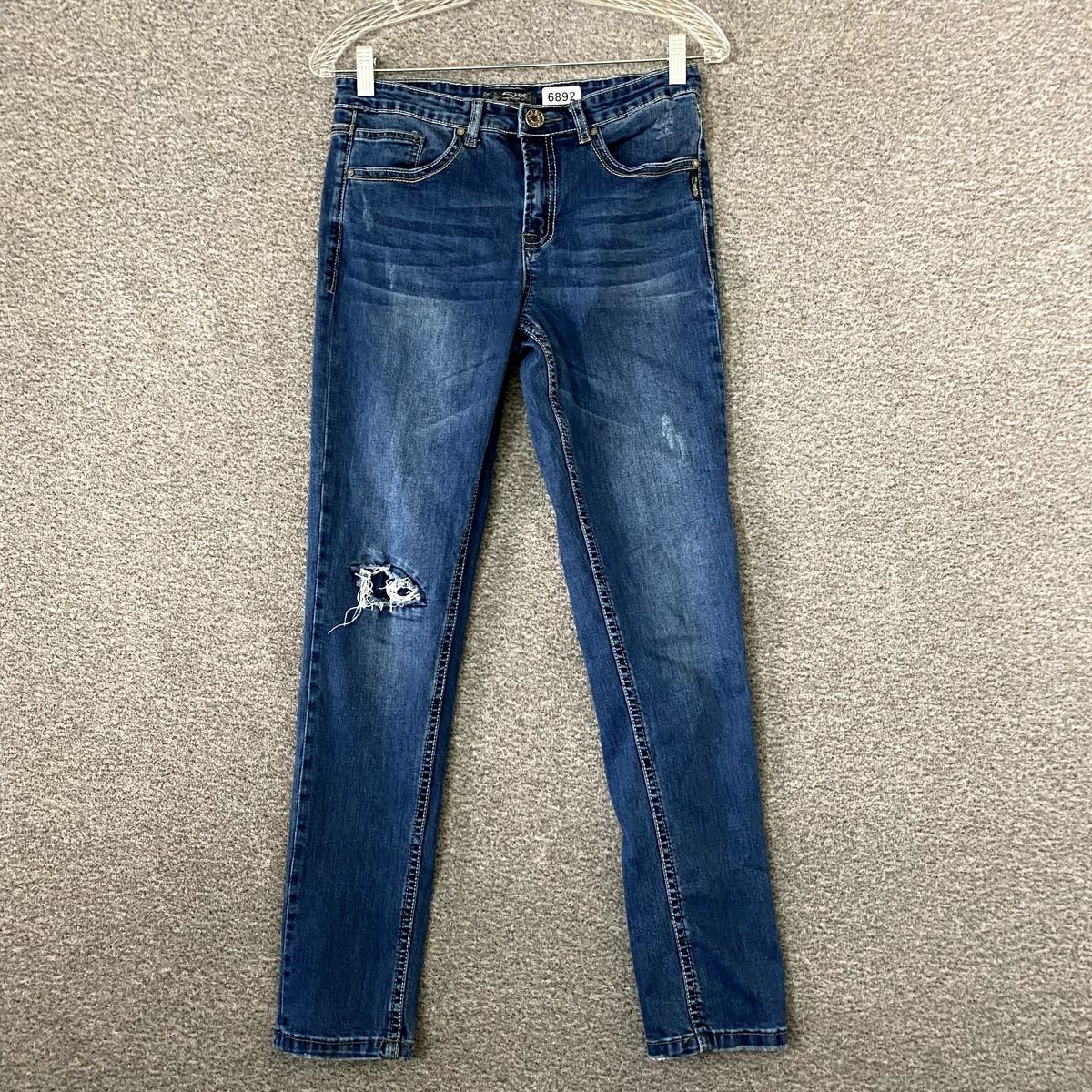 Silver jeans top size 14