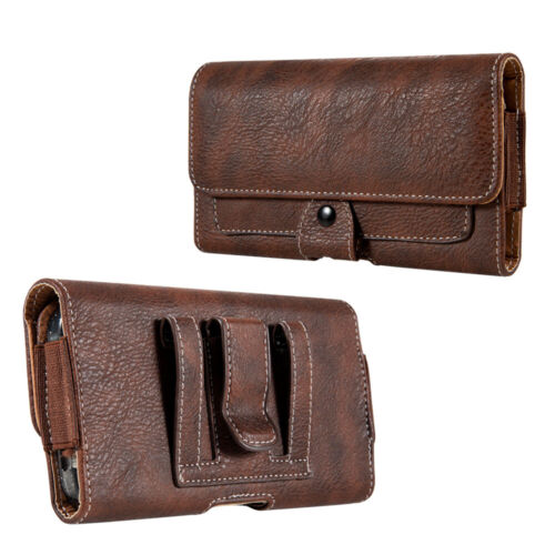7 in x 4inch Extra Large Pouch Belt Clip Leather Holster Carrying Case for Phone - Picture 3 of 49